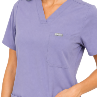 MYNTS V-Neck Two Pockets – Scrub Top Women WMT002 Lavender
