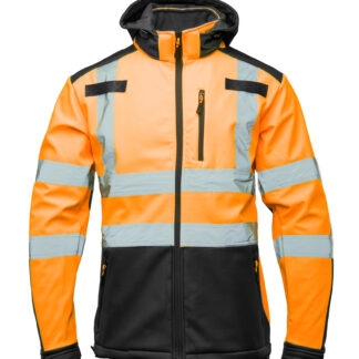 BRIXTON FLASH SOFTSHELL WSTAWKA GRANAT BF005 Z PASAMI ODBLASK. POMARAŃCZ KAT 2 klasa2