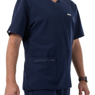MYNTS V-Neck Pocket Genius - ScrubTop Men MMT003 Midnight Navy