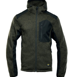 SEVEN KINGS BLUZA ROZPINANA Z KAPTUREM KHAKI