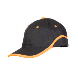 CZAPKA BASEBALL CZARNO-POMARAŃCZOWA