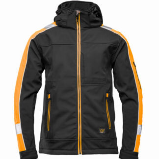 SEVEN_KINGS RIVAL SOFTSHELL CZARNY/POMARAŃCZ